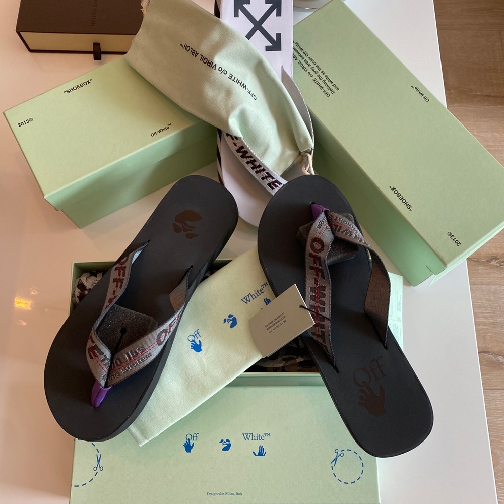 Off-White🛑SOLD🛑 Slides - Picture 6 of 14